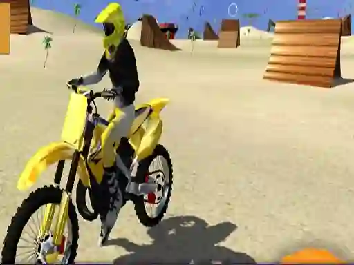שפּיל Motor Cycle Beach Stunt אָנליין