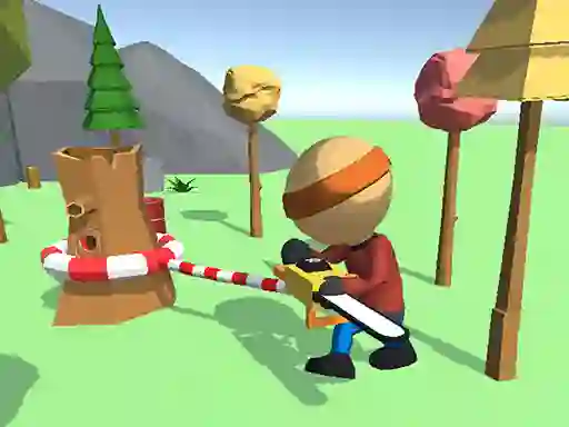 שפּיל Wood Man Cutter אָנליין