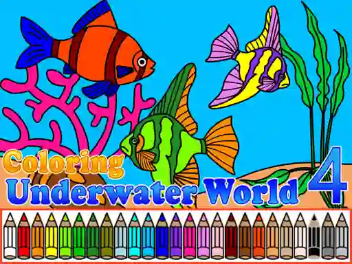 שפּיל Coloring Underwater World 4 אָנליין