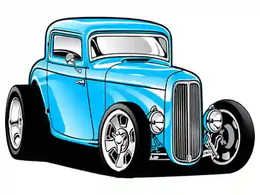 שפּיל Hot Rod Coloring אָנליין