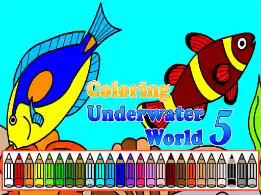 שפּיל Coloring Underwater World 5 אָנליין