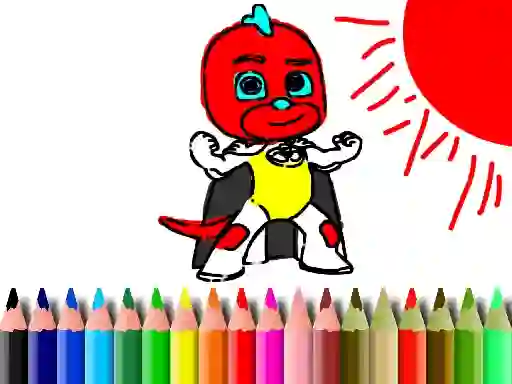 שפּיל Back To School: Mask Boy Coloring אָנליין