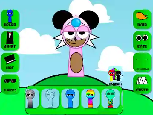 שפּיל Sprunki Character Maker OC אָנליין