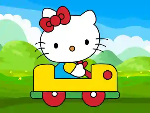 שפּיל Cute Kitty Car Jigsaw אָנליין