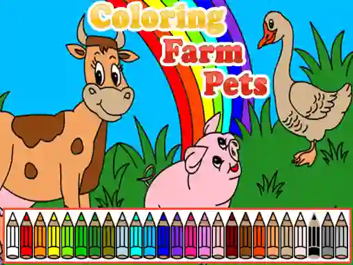 שפּיל Coloring Farm Pets אָנליין