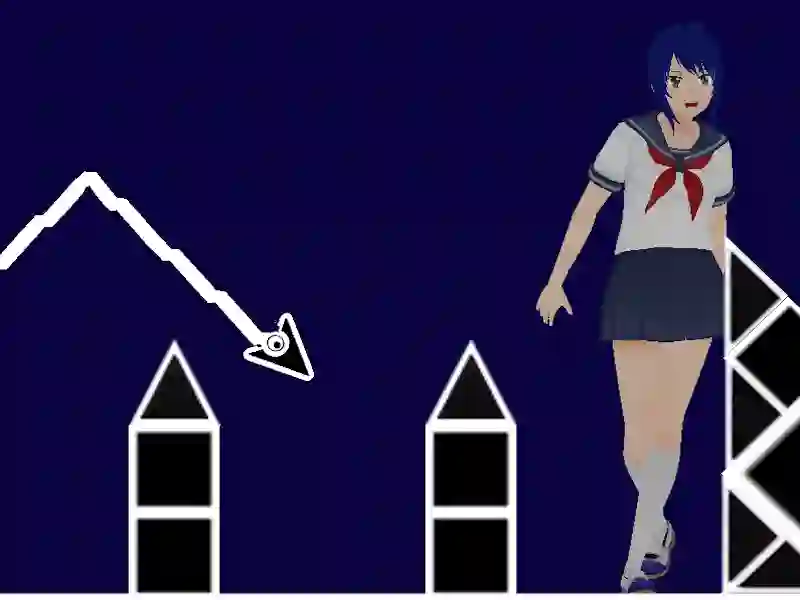 שפּיל Space Geometry Dash Waves אָנליין