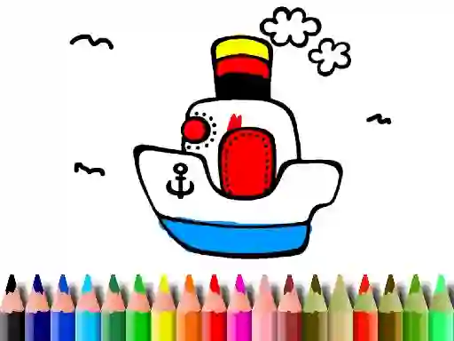 שפּיל Back to School: Boat Coloring אָנליין
