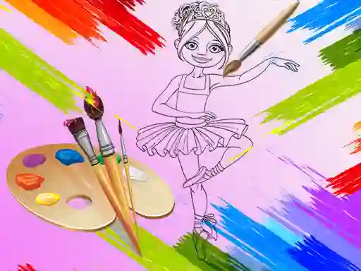 שפּיל Little Ballerinas Coloring אָנליין