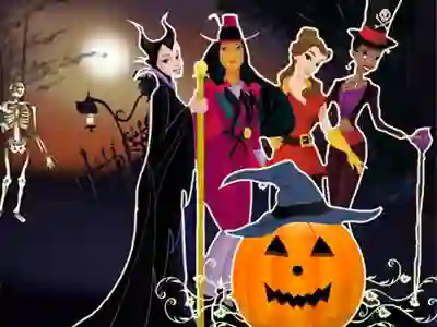 שפּיל Princesses Halloween Night אָנליין