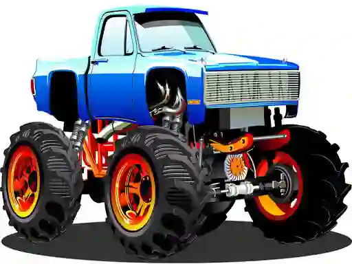 שפּיל Monster Truck Puzzle אָנליין