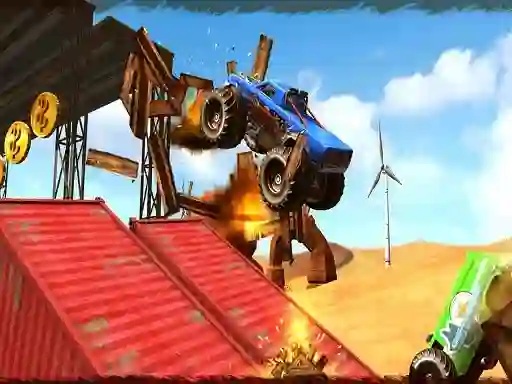 שפּיל Monster Truck Impossible Track Plane Simulator אָנליין