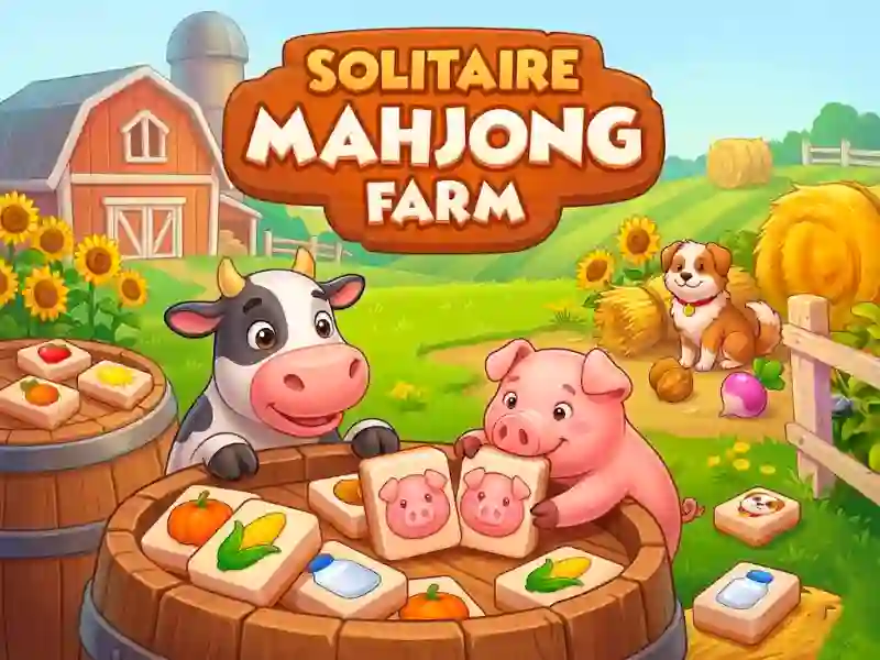 שפּיל Solitaire Mahjong Farm אָנליין