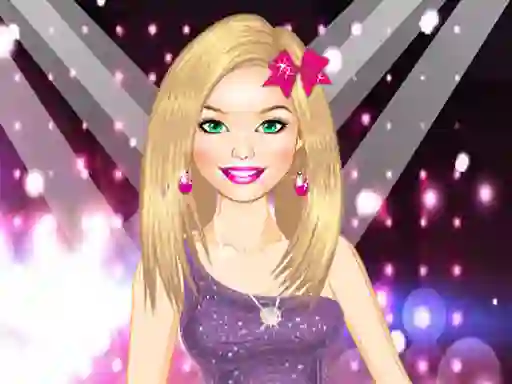 שפּיל Barbie Popstar Dressup אָנליין