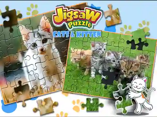 שפּיל Jigsaw Puzzle Cats & Kitten אָנליין