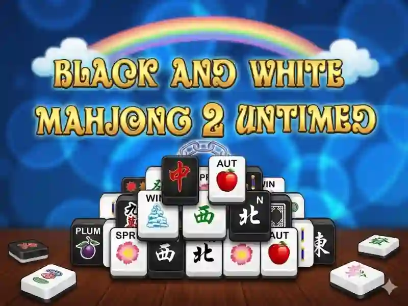 שפּיל Mahjong Black White 2 Untimed אָנליין