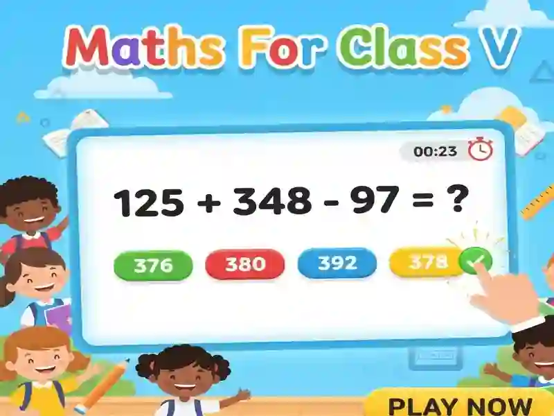 שפּיל Maths For Class V אָנליין