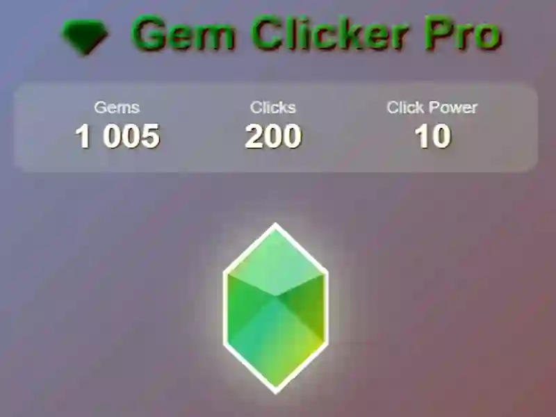 שפּיל Gem clicker pro אָנליין