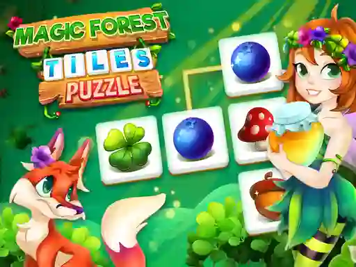 שפּיל Magic Forest Tiles Puzzle אָנליין