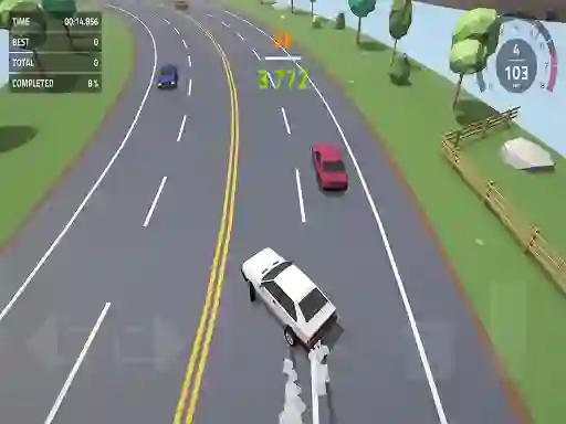 שפּיל Polygon Drift: Endless Traffic Racing אָנליין