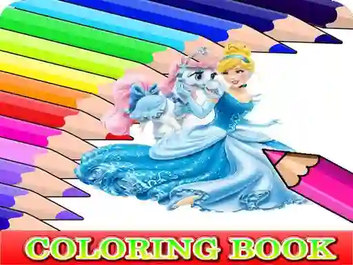 שפּיל Coloring Book for Cinderella אָנליין