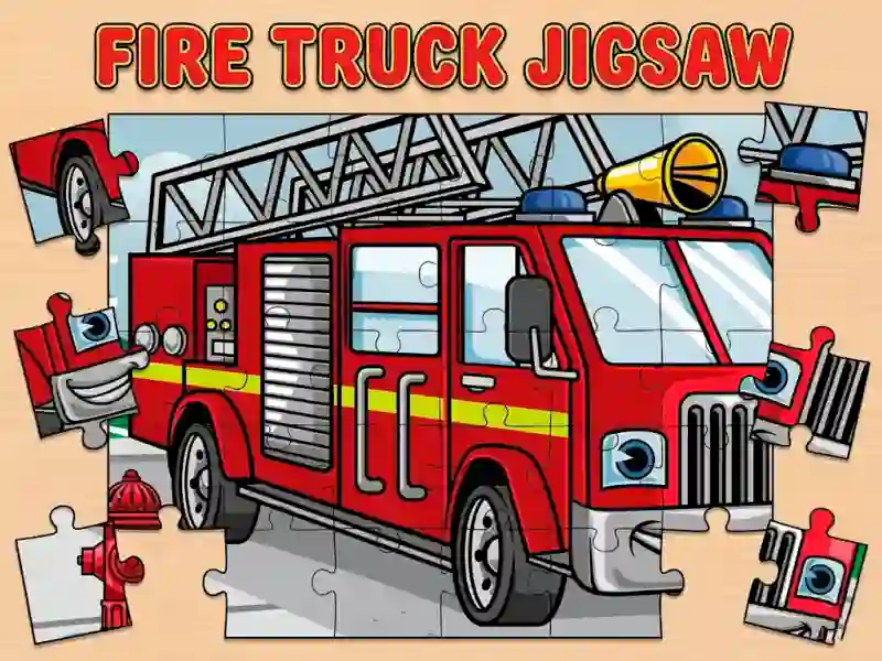 שפּיל Fire Truck Jigsaw אָנליין