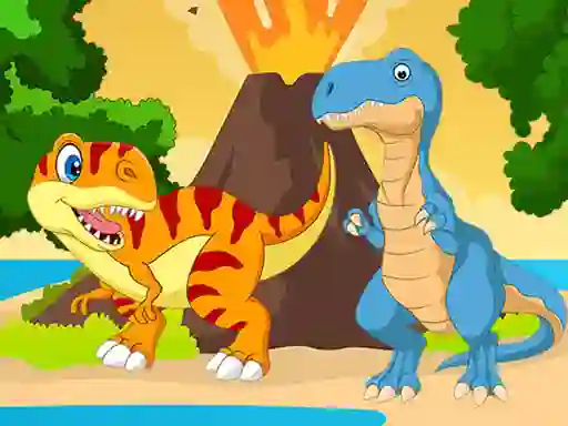 שפּיל Dino Jigsaw אָנליין