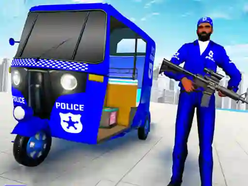 שפּיל Police Auto Rickshaw Taxi אָנליין