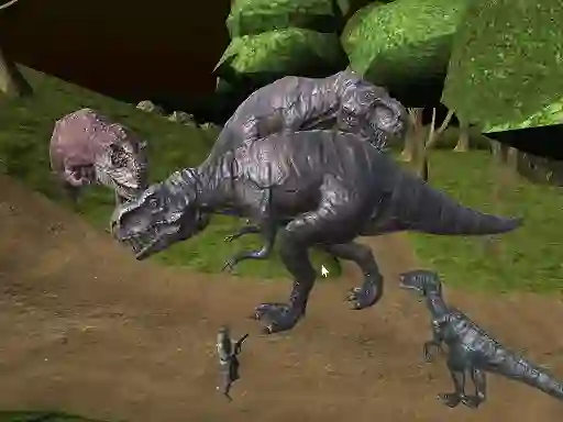 שפּיל Mightnight Multiplayer Dinosaur Hunt אָנליין