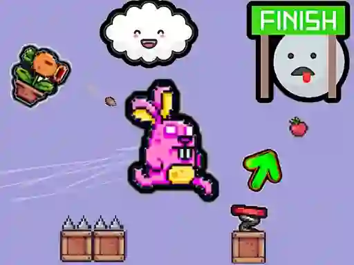 שפּיל Cute Rabbit's Challenging Adventure אָנליין
