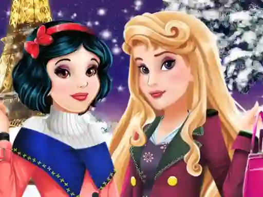 שפּיל Aurora and Snow White Winter Fashion אָנליין