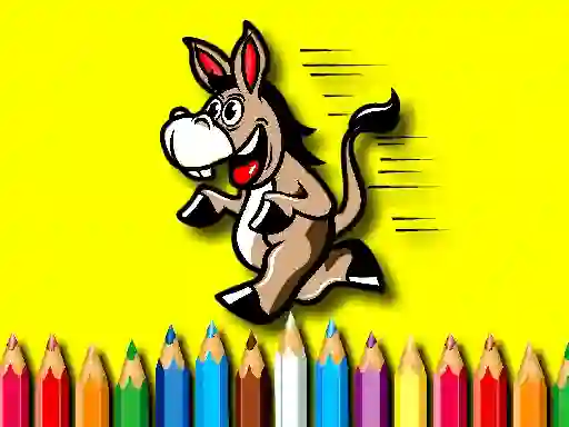 שפּיל Back To School Coloring Book Donkey אָנליין