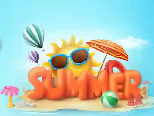 שפּיל Happy summer jigsaw puzzle אָנליין