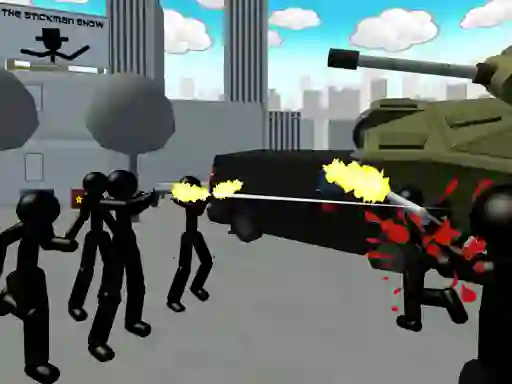 שפּיל Stickman City Shooting 3d אָנליין