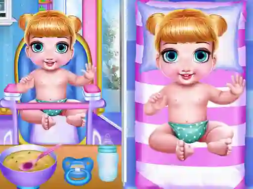 שפּיל Princess New Born Twins Baby Care אָנליין