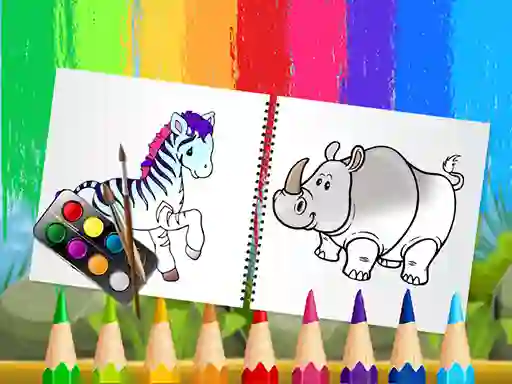 שפּיל Funny Animals Coloring Book אָנליין