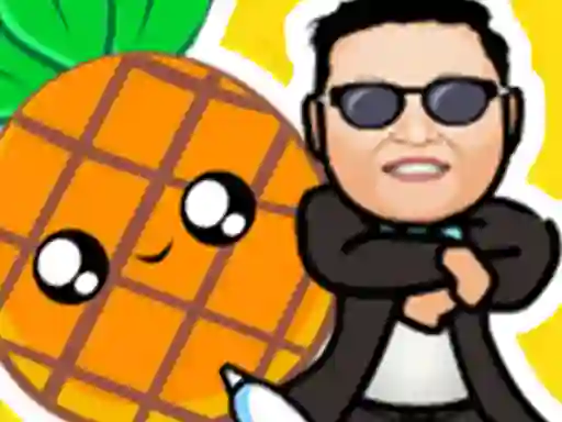 שפּיל Pineapple and pen vs gangnam style אָנליין