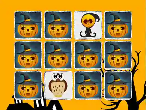 שפּיל Kids Memory Game Halloween אָנליין
