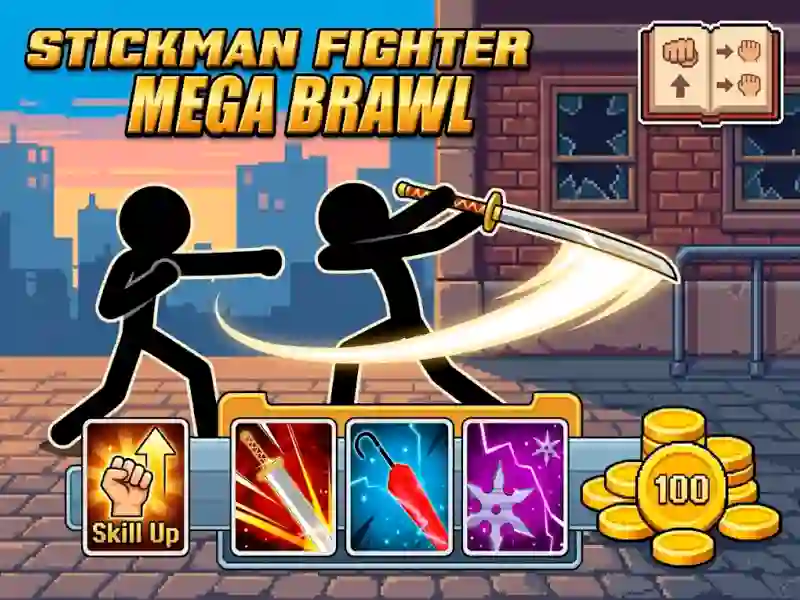 שפּיל Stickman Fighter Mega Brawl אָנליין