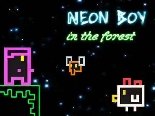 שפּיל Neon Boy in the forest אָנליין