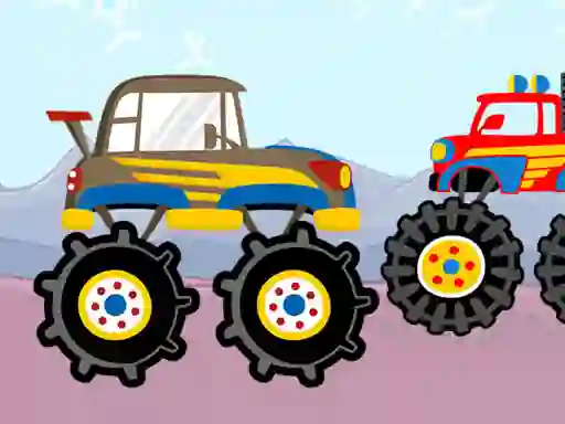 שפּיל Fun Monster Trucks Jigsaw אָנליין