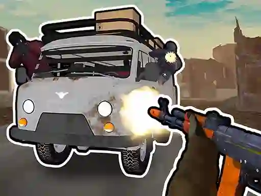 שפּיל Road Chase. Shooter Realistic Guns אָנליין
