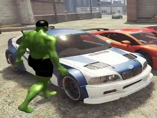 שפּיל Chained Car vs Hulk אָנליין