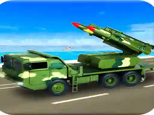 שפּיל Us Army Missile Attack Army Truck Driving Games אָנליין