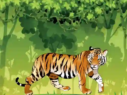 שפּיל Angry Tiger Coloring אָנליין