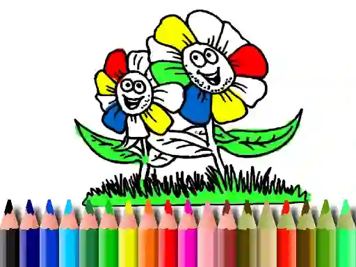 שפּיל Back to School: Flowers Coloring אָנליין