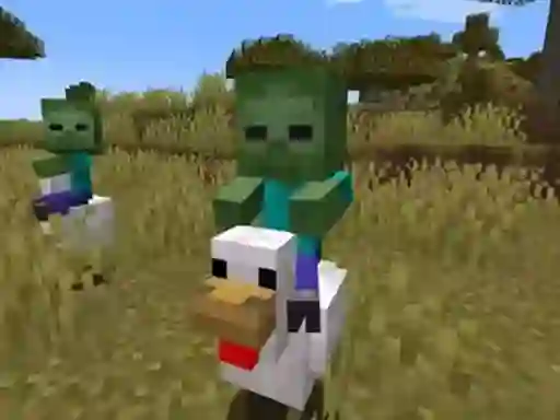 שפּיל Chicken Jockey hidden lava chicken 2 אָנליין