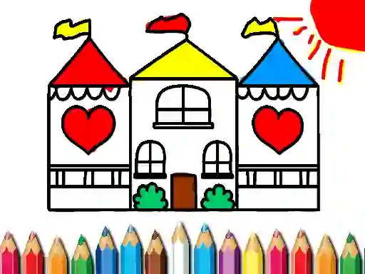 שפּיל Back To School Coloring Book DOLL HOUS אָנליין