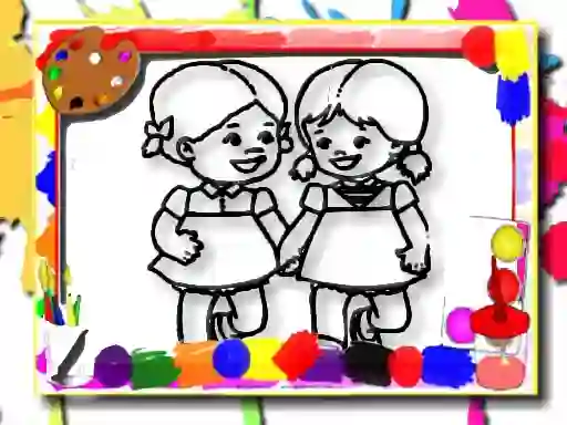 שפּיל Kids Coloring Time אָנליין