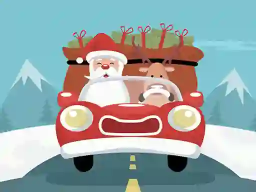 שפּיל Santa Giving Presents Jigsaw אָנליין