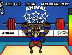 שפּיל Animal Olympics Weight Lifting אָנליין